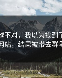 我越想越不对，我以为找到了爱游戏官方网站，结果被带去群里话术