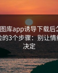 被99tk图库app诱导下载后怎么办？手机自检的3个步骤：别让情绪替你做决定