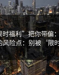 别让“限时福利”把你带偏：谈谈99tk香港的风险点：别被‘限时’催促