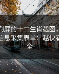 朋友圈刷屏的十二生肖截图，可能暗藏个人信息采集表单：越快看懂越安全