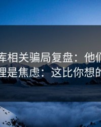 99tk图库相关骗局复盘：他们最爱利用的心理是焦虑：这比你想的更重要